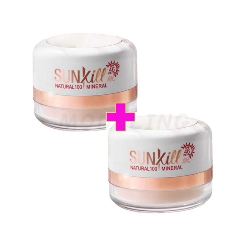 ナチュラル100 ミネラルサンキルRXサンパウダーSPF46PA+++12g1+1