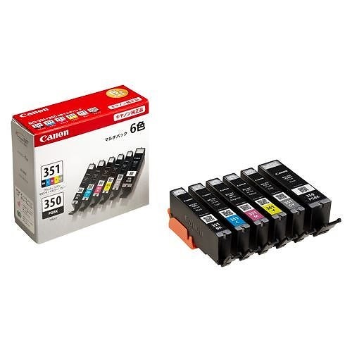 インクタンク 6色マルチP BCI-351+350/6MP 00016375
