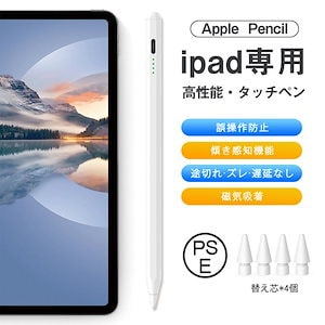 【即納】タッチペン ipad タブレット 傾き感知 極細 残量表示 磁気吸着 充電式 第10世代 iPad Air mini Pro 11 12.9インチ