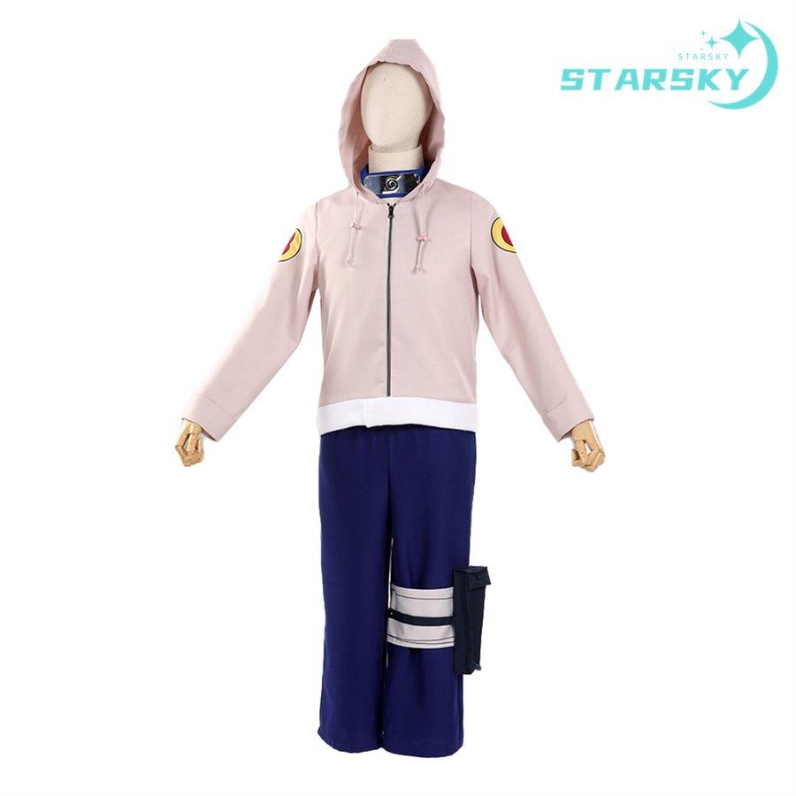 NARUTO ナルト　少年日向 ヒナタ 風　コスプレ衣装　コスチューム　服 　額当て追加可能　ハロウィン イベント