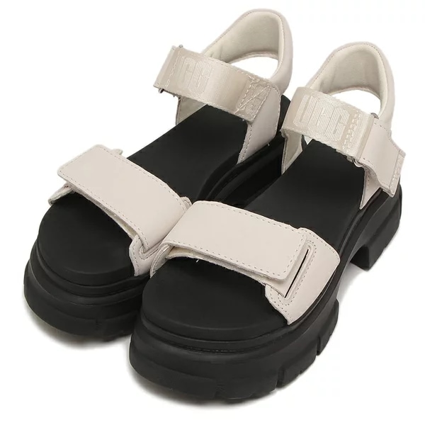 サンダル ミュール アシュトン アンクル ホワイト ブラック レディース 1136764 JSM