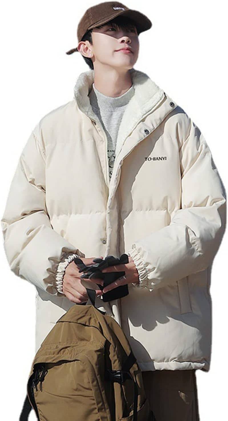 メンズ 冬服 中綿ジャケット ダウンコットン 綿服ジャケット 厚手 立ち襟 シンプル カジュアル 裏ボア 防寒着 保温ブルゾン ジップアップ アウトドア ショート丈 大きいサイズ