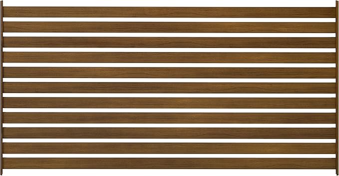 フェンス 美WOOD 木目調 錆・キズに強いアルミ製 幅120cm×奥行2.5cm×高さ62.3cm スリムボーダー ナチュラルウッド 目隠し 庭 ガーデン BEW-FS623NW