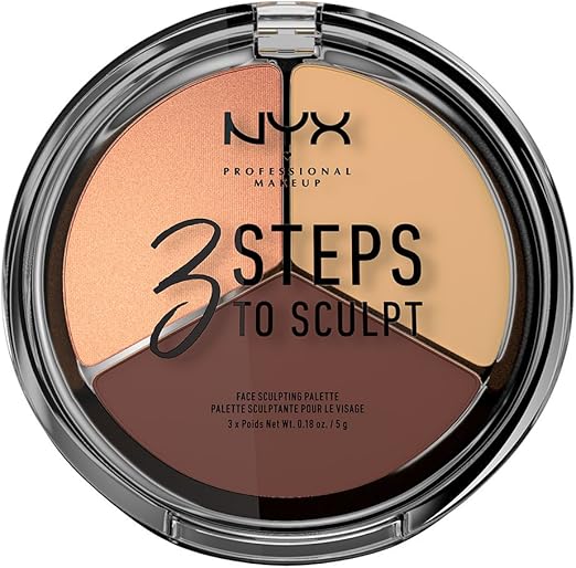 NYX Professional Makeup(ニックス プロフェッショナル メイクアップ) 3ステップス トゥー スカルプト フェイス スカルプティング パレット 03 カラーミディアム