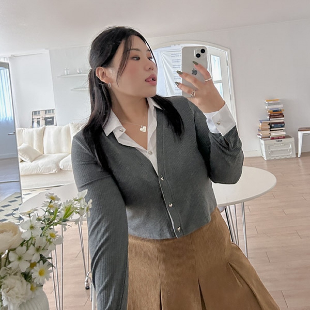 (JSTYLEのイーブレット) イーブレットプレイリブカラーシャツ JSTYLE