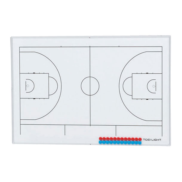 作戦板SR バスケット新コート 学校機器 器具 (B6119NB)