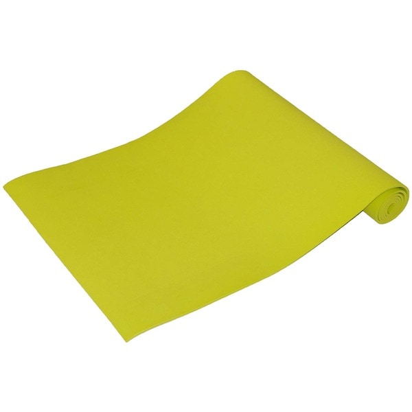 軽量 ヨガマット/ストレッチマット 厚さ6mm イエロー6本 約幅610mm長1730mm NatuRani スポーツ用品