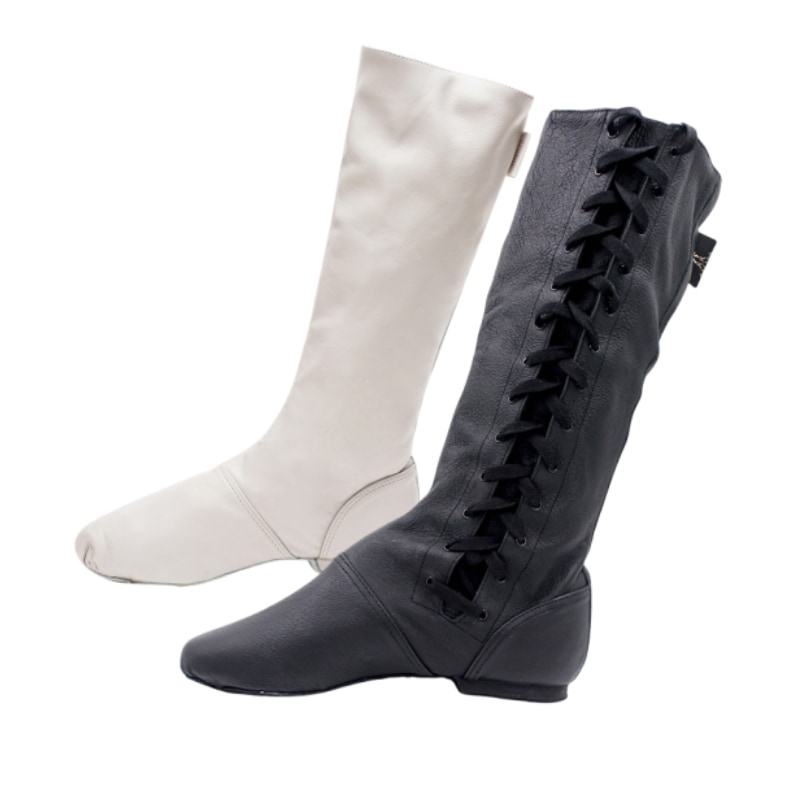 キャラクターシューズ ブーツ ユニセックス メンズ ダンスブーツ 柔らか 牛革 豚革 ローヒール バレエ ステージ 劇団 舞台 ドンキホーテ 編み上げ CB5L 9,250円