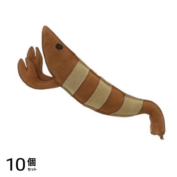ペティオ 猫用おもちゃ けりぐるみ タフレザー 最強のエビ 1個入 10個セット