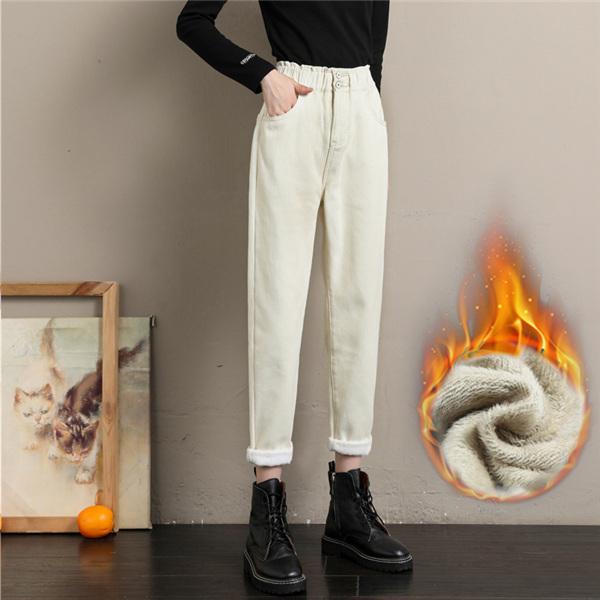 テーパードパンツ レディース ボトムス 裏起毛 美脚 デニム パンツ ストレッチ 体型カバー ウォ