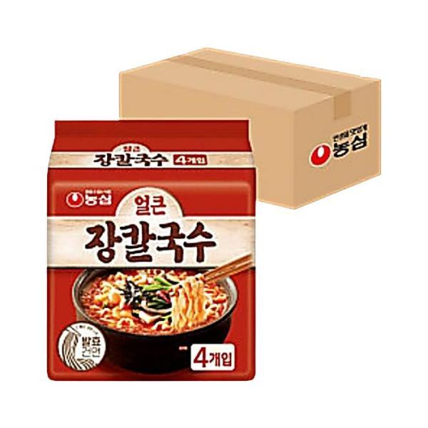 (NEW) 農心 ピリ辛醤油カルグクス(マルチパック) 4入 (103g X 32個)