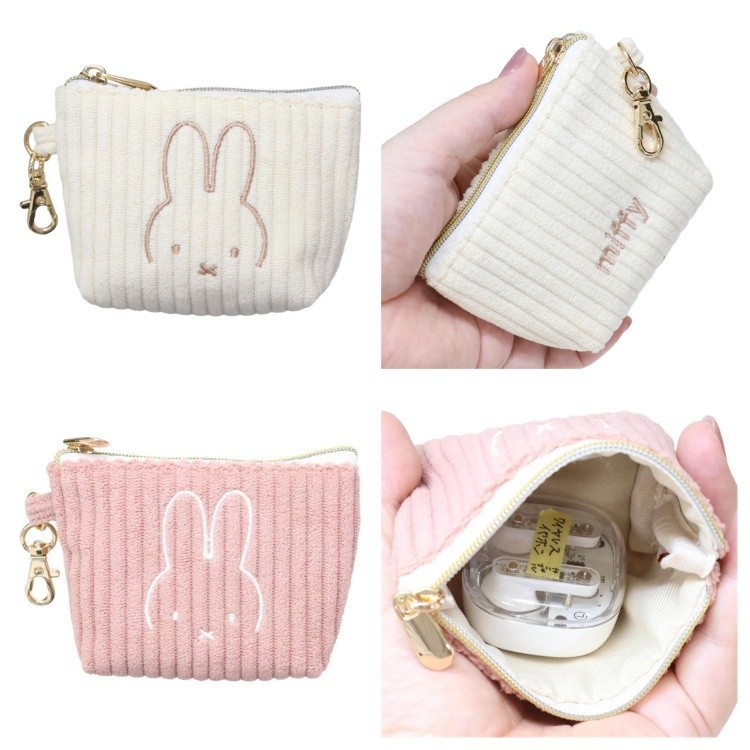 10個セット コーデュロイ小銭入れ キャラクター刺繍柄 ジッパーイヤホンケース キーホルダー付き 253,666円