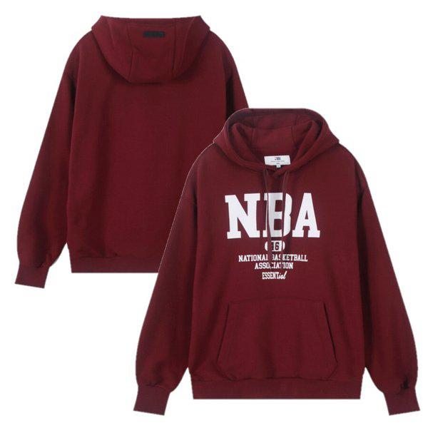 ESSENTIAL 裏起毛フード付きTシャツ (ワイン) N254TH011P_s