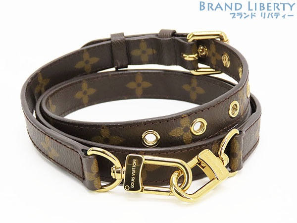 未使用ルイヴィトンモノグラム調整可能ショルダーストラップダークブラウンJ60068