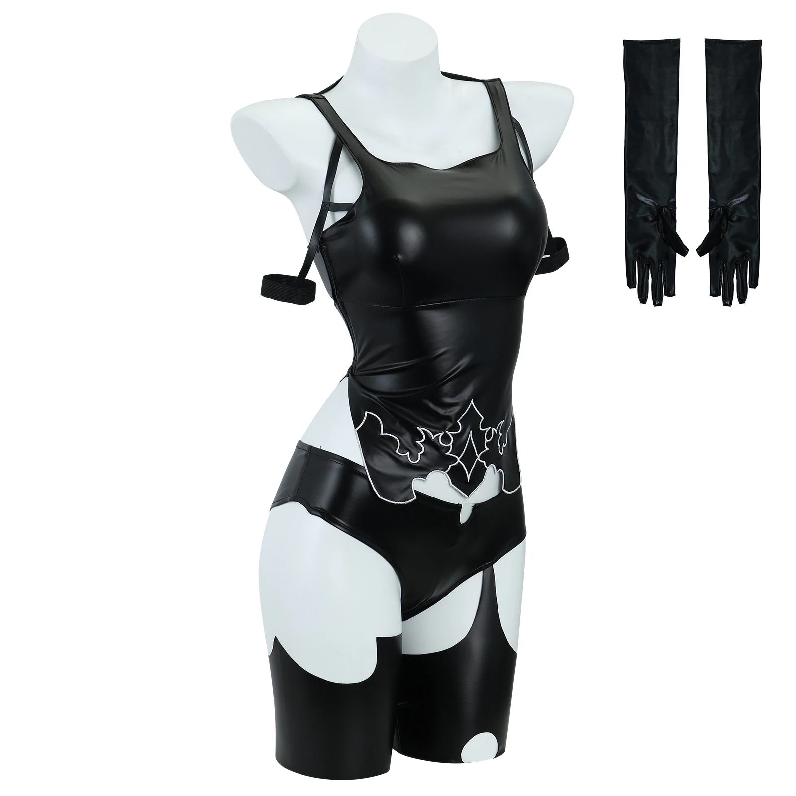 ニーアオートマタ フォルミズム 2B（ヨルハ二号B型） コスチューム　タイツ　実物化　コスプレ衣装　イベント　撮影　道具　ハロウィン