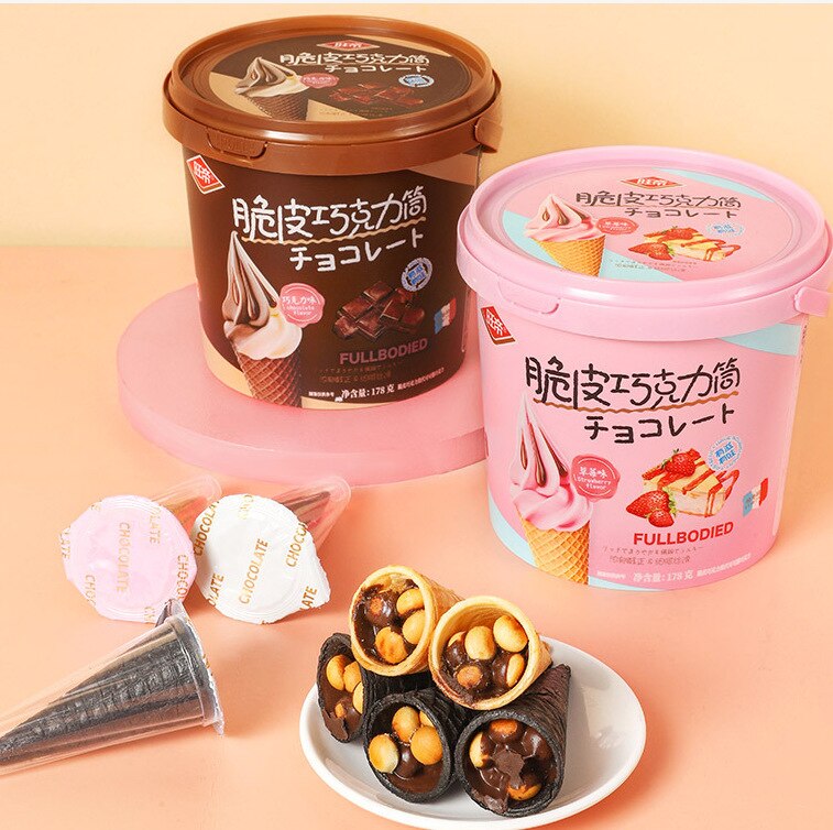 Wondy Phillips Chocolate Crispy Tube 178g Barrel Casual Puffed Biscuits Snacks ffice Snacks