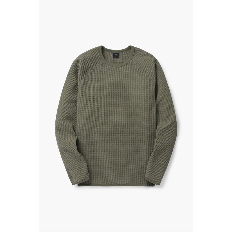 [] 男性ワッフルニットラウンドTシャツTLTBS24431KHA