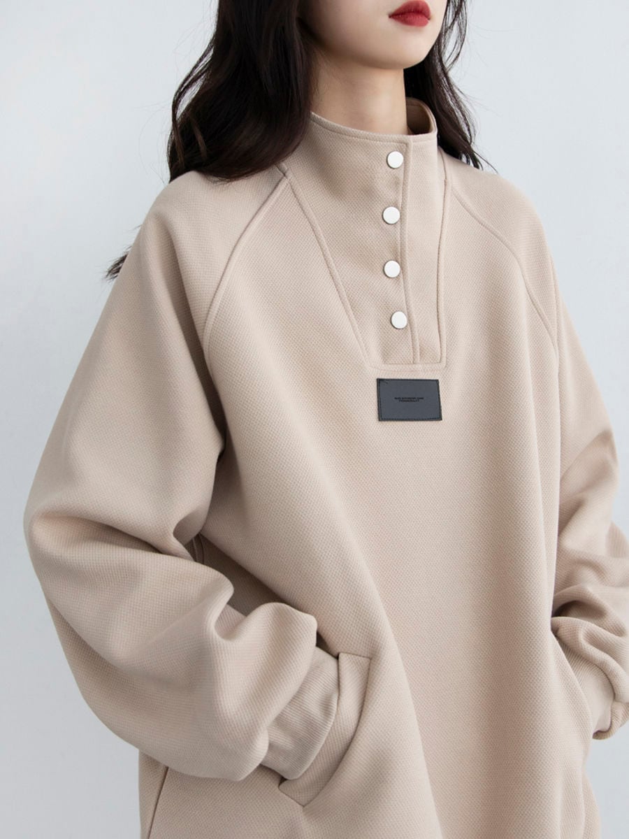 ファッション スウェット レディース トップス 秋冬服 BFトレーナー かわいい 長袖Tシャツ 無地シンプル