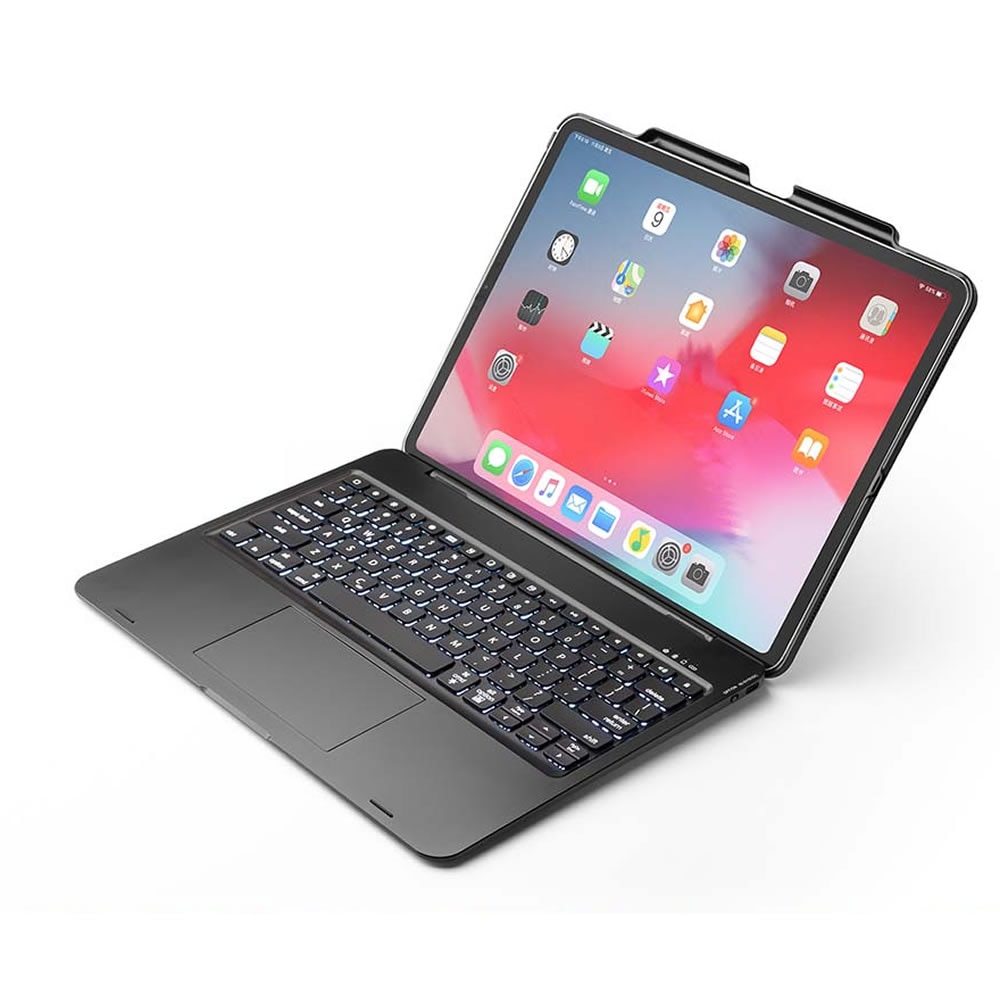 iPad Pro 12.9 第3世代 用 キーボードケース タッチパッド搭載 7色LEDバックライト 7,108円