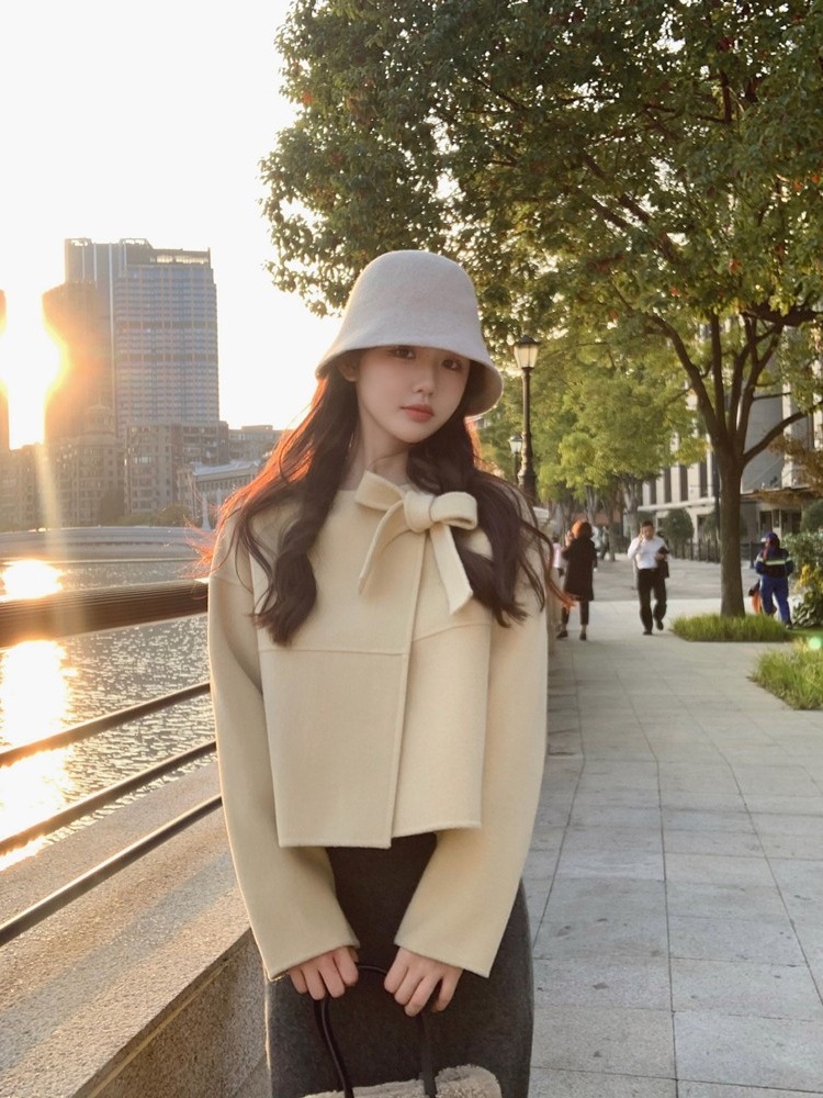 お嬢様 リボン本 チェスターコート