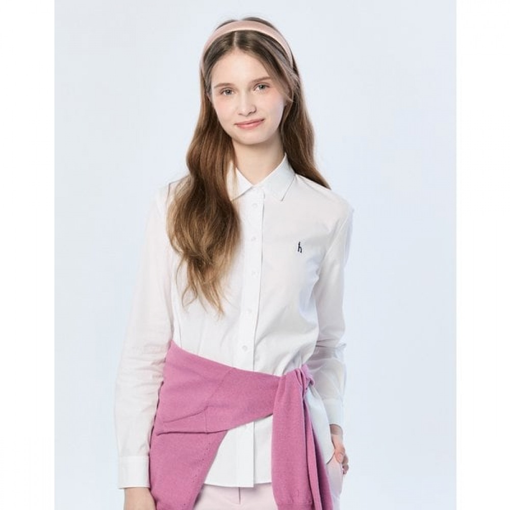 [25SS] スパンスリムフィットシャツホワイトHSSH5BC21WT