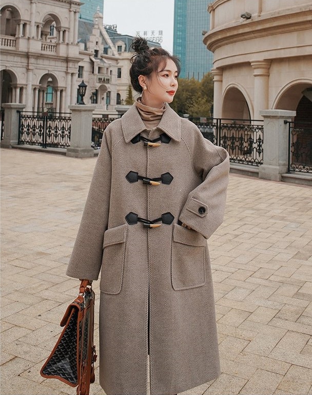 チェスターコート レディース 秋冬 40代 チェスターコート ラシャ ロング丈 ダッフルコートコート