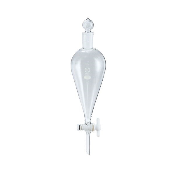 柴田科学分液ロート スキーブ形 PTFEコック付 3L 014260-3000