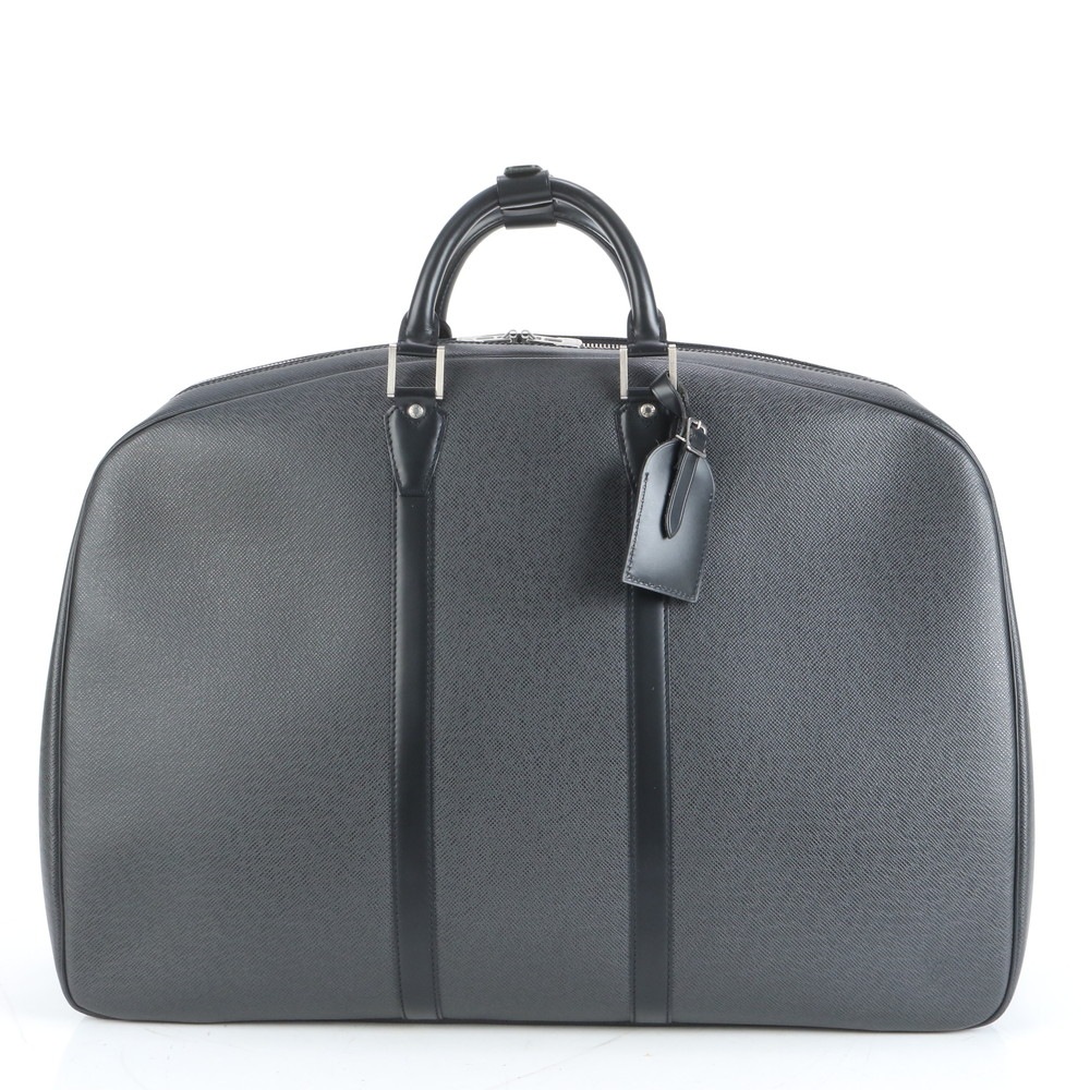 新品同様 タイガ エランガアンポッシュ M30102 レザー ボストン バッグ 出張 旅行 トート キャリー A4 メンズ RRE CQ37-1 中古