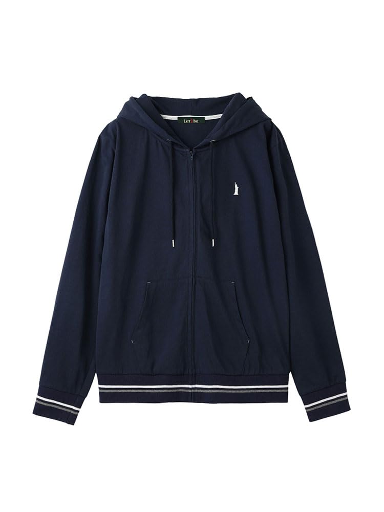 [イーストボーイ] フード付きトレーナー 天竺パーカーUV加工 レディース ネイビー(580)