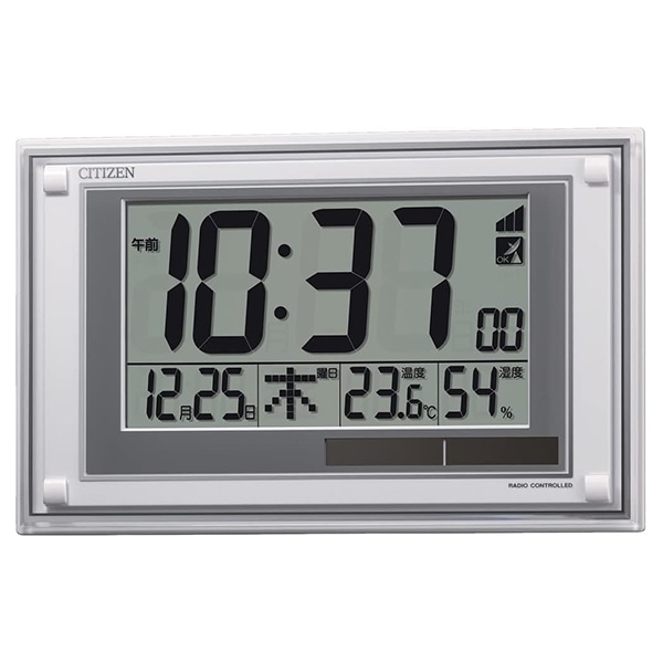 8RZ189-003 ソーラー電波掛置兼用時計