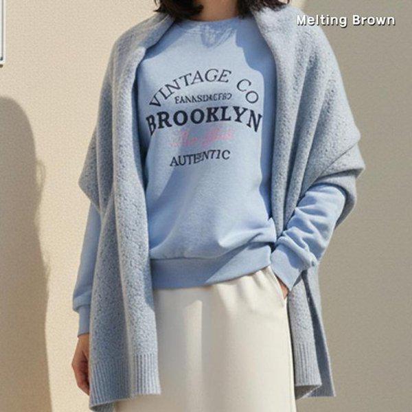 レディースオーバーフィットマンツーマンTシャツ BK26