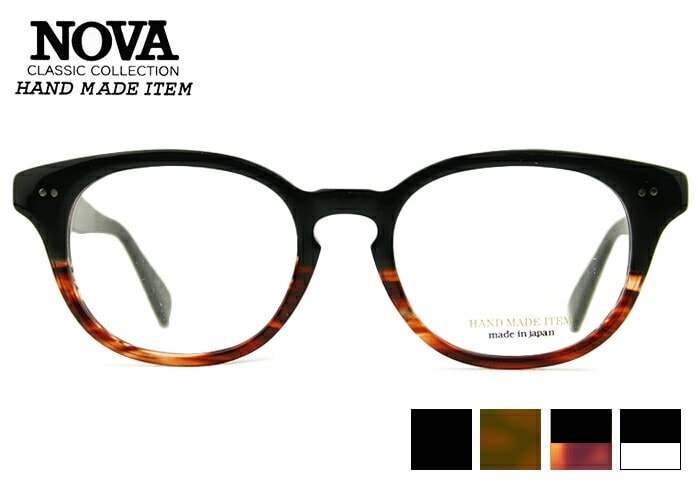 ノヴァ NOVA H-4027 nov4a 日本製 メンズ レディース セルメガネ ボストン メガネ めがね 眼鏡
