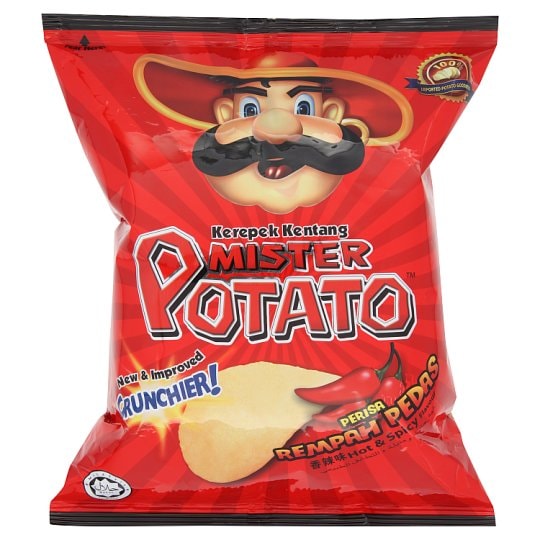 ミスターポテトMister Potato Hot & Spicy Flavour Chips 75g
