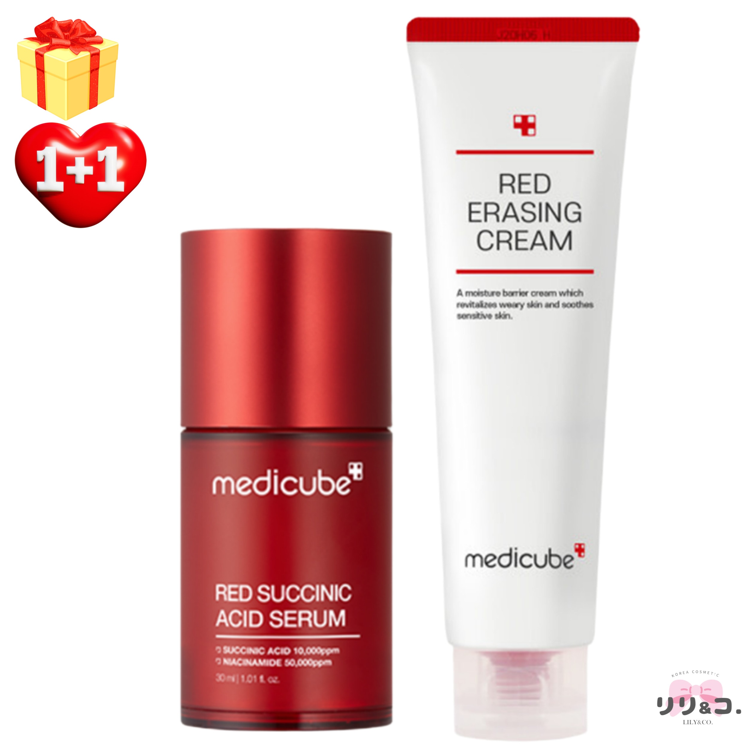 [韓国人気 BEST 1+1] レッド跡ケアセラム 30ml + イレージングクリーム 50ml ニキビ跡 色素沈着 ニキビケア 肌荒れ 敏感肌 保湿 鎮静 赤み 水分 インナードライ スキンケア