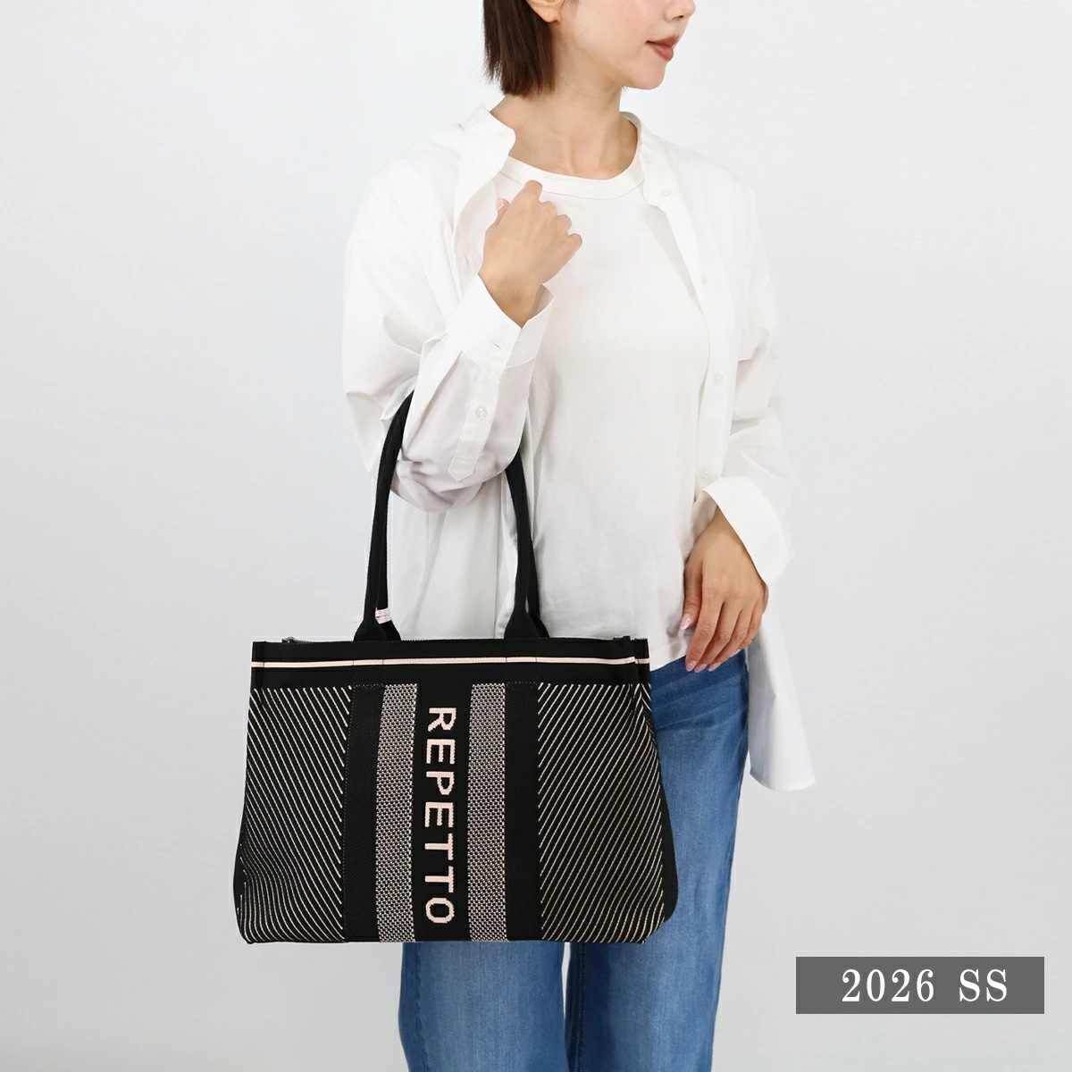 CABAS TRICOT トートバッグ B0394 ハンドバッグ キャンバストート バレエ ロゴ A4収納可能 ブランド