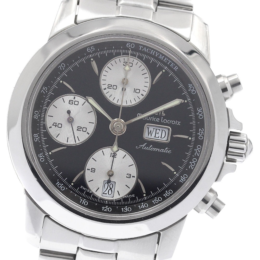 モーリスラクロア MAURICE LACROIX 39721 クロネオ デイデイト クロノグラフ 自動巻き メンズ _946763【中古】