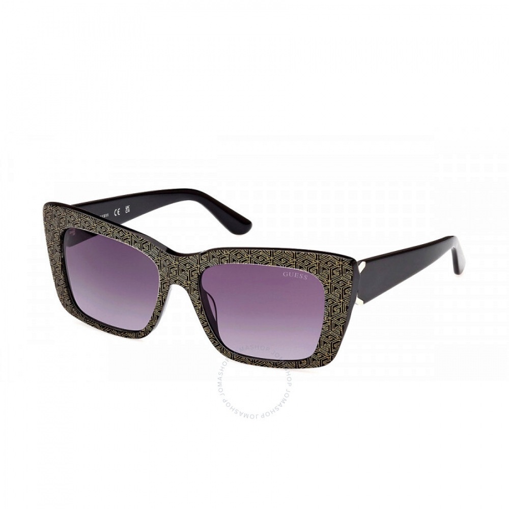 Guess Smoke グラディエントキャットアイレディースサングラス GU7890 01B 55