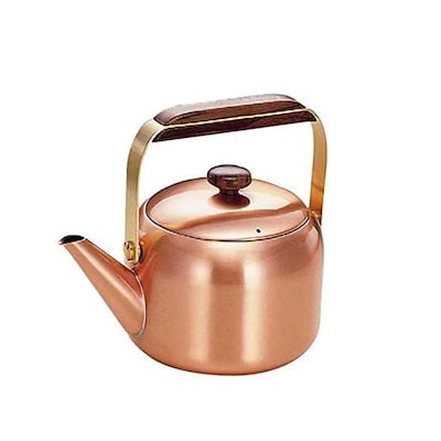 即納：新光金属(Sinkoukinzoku) やかん 純銅 鎚目入りケトル 熱伝導