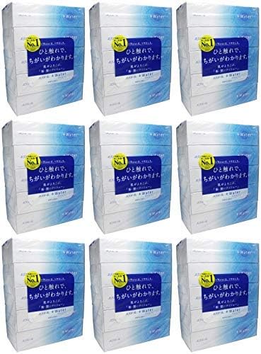 【まとめ買い】エリエール ティッシュ プラスウォーター(+Water) 180組×5箱 パルプ100%【×9個】 6,480円