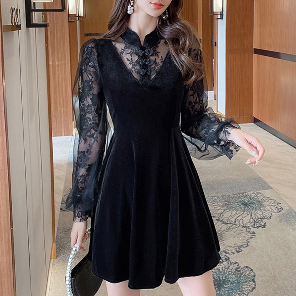 ルナガールエルダーシースルーワンピース