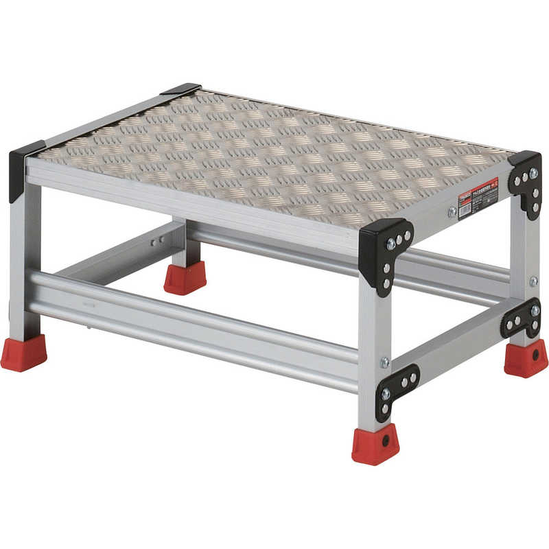 トラスコ中山　作業用踏台 アルミ製縞板タイプ 天板寸法600X400XH300　TSFC-163