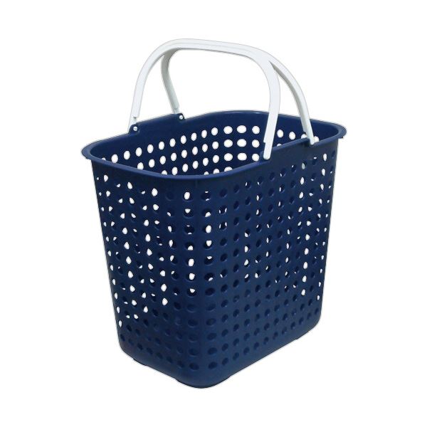 （まとめ） 平和工業ドットバスケット 深型 ブルー L-606フカガタBL 1個 [x10セット]