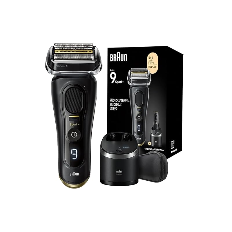 ブラウン 電気シェーバー シリーズ9 SPORT 電動 髭剃り メンズ 9360cc 6in1アルコール洗浄システム付 シェーバーケース付 ブラック