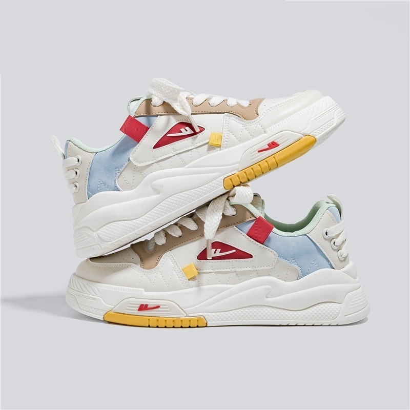 2024ブランド新作厚底スニーカーレディースアウトドアカジュアルフラットシューズ韓国ファッションスポーツ軽量通気性ハイヒール滑り止めケーキ靴流行りまばゆい