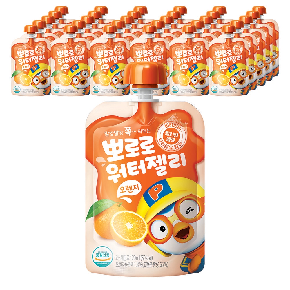 ポロロウォーターゼリーオレンジ40個入り1.2L4個
