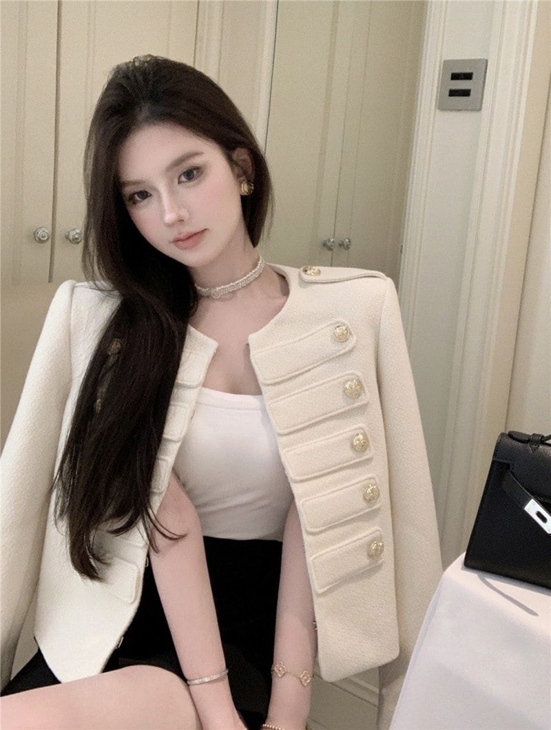 メガ割 大人っぽく今らしい アウター エレガント きれいめ エレガント カジュアル 韓国っぽ L 通勤 フェミニン 女っぽ オフィス羽織りフレンチ ラッキーバッグ