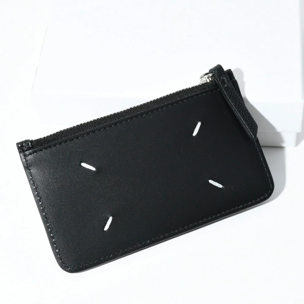 カードホルダー カードケース ミニ財布 4ステッチ SA1VX0008P4745 パスケース メンズ ユニセックス ブラック