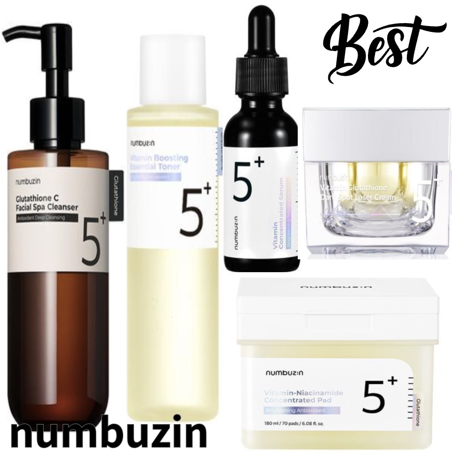 [ 5番白玉点滴 5種セット] 5番 グルタチオンCトナー 200ml + 美容液 30ml + レーザークリーム 50ml + フィルムパッド 70枚 + アロママッサージクレンザー200ml