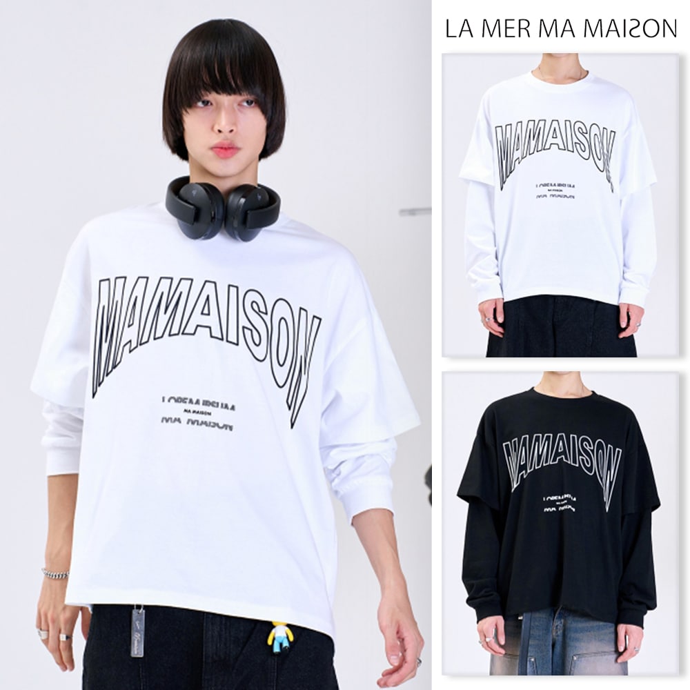[LA MER MA MAISON] DOUBLE SLEEVE T