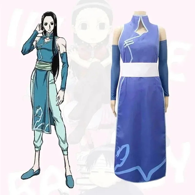 コスプレ衣子大人ハンターハンターイルミゾルディックコスプレ衣ワンピース